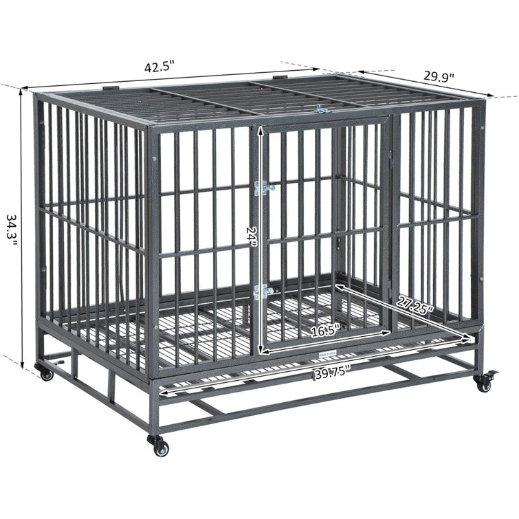 Tucker Murphy Pet 42.5 Heavy Duty Dog Kennels And Crates For